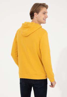Erkek Safran Basic Sweatshirt - 50253328055