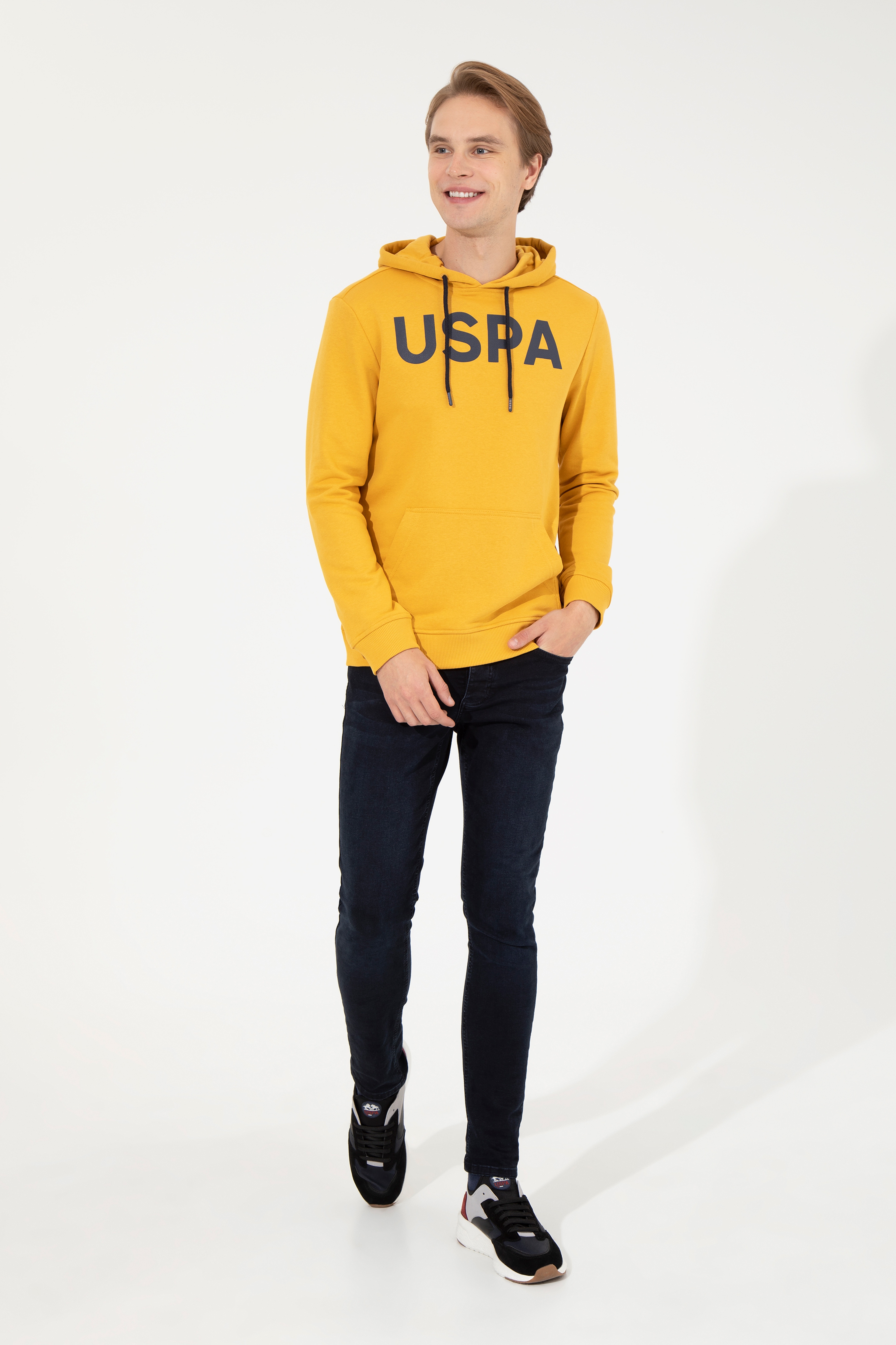 Erkek Safran Basic Sweatshirt - Image 3