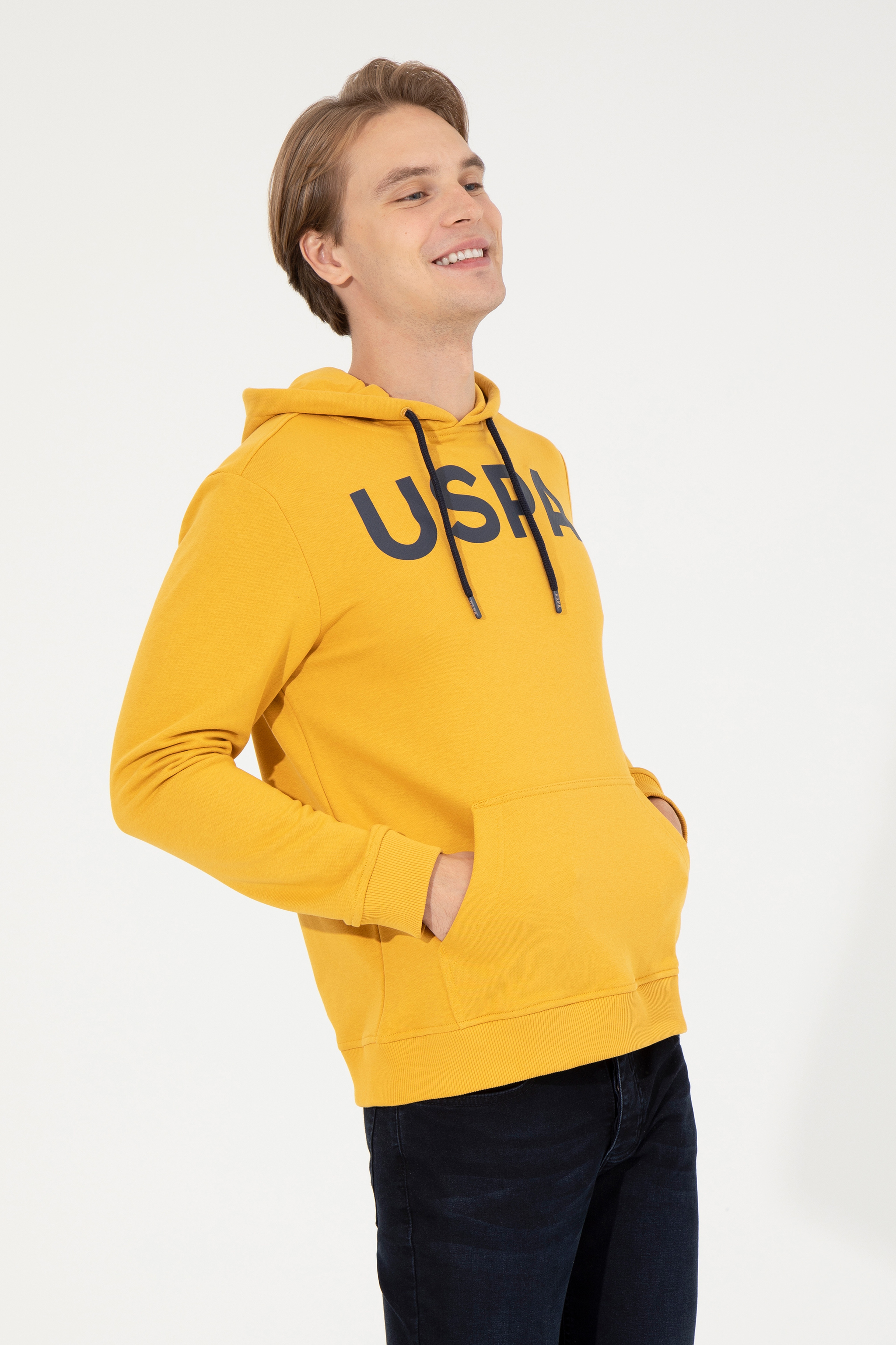 Erkek Safran Basic Sweatshirt - Image 4
