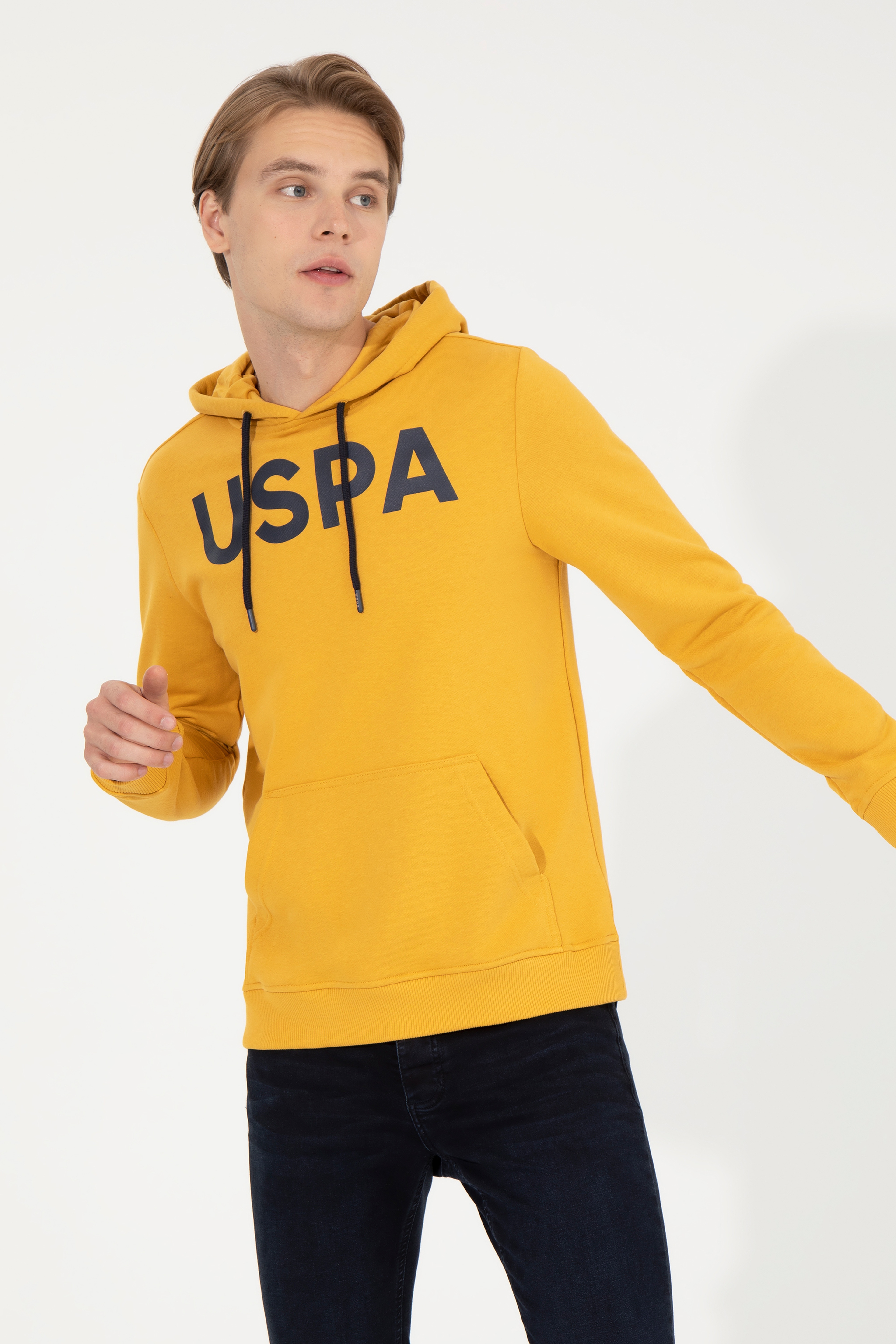 Erkek Safran Basic Sweatshirt - Image 1