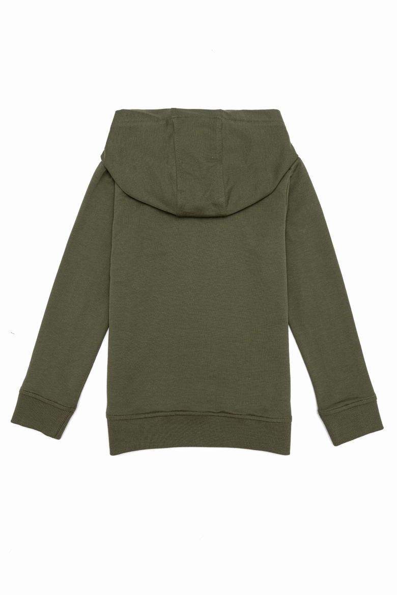 Çocuk Haki Kapüşonlu Sweatshirt - 50254515037