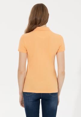 Kadın Turuncu Basic Polo Yaka Tişört - 50255457110