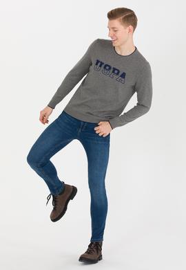 Erkek Gri Melanj Kazak - 50255650028