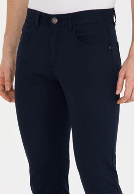 Erkek Lacivert Kanvas Pantolon - 50256536020