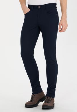 Erkek Lacivert Kanvas Pantolon - 50256536020