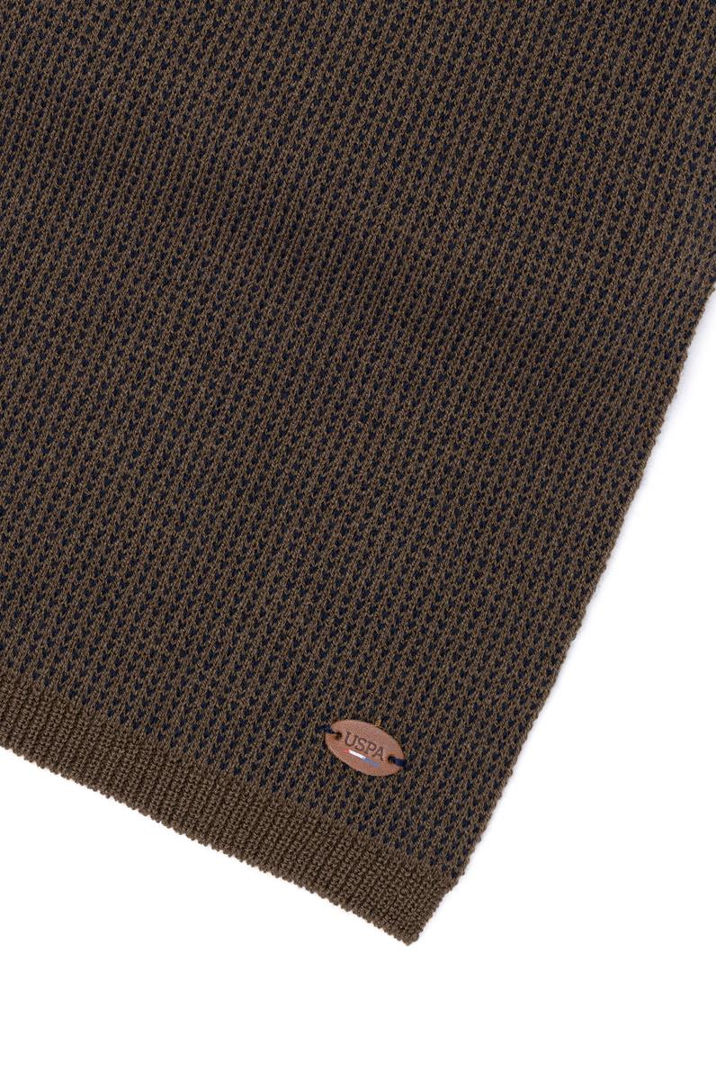 Erkek Kahverengi Kaşkol Bere Takım