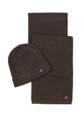 Erkek Kahverengi Kaşkol Bere Takım - 50260777003