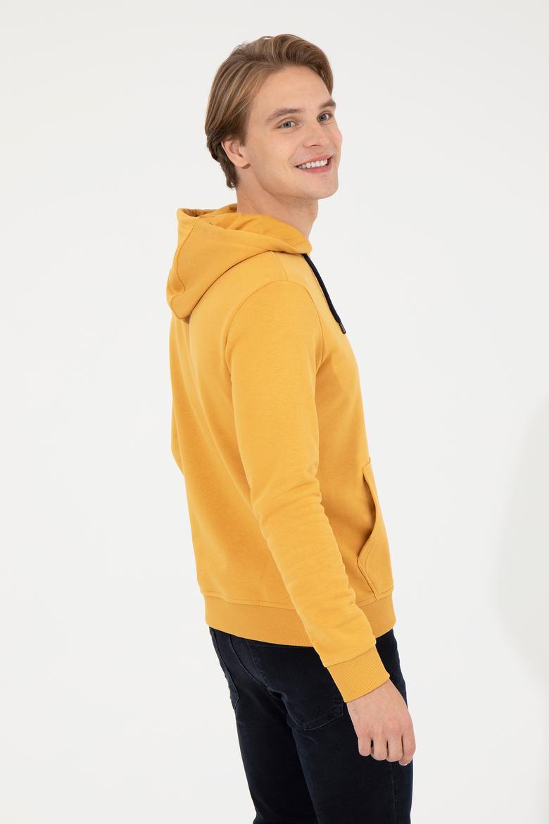 Erkek Safran Basic Sweatshirt - 50261140058