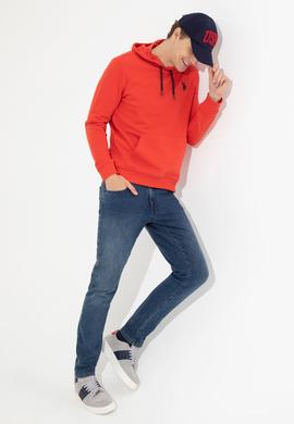 Erkek Kırmızı Basic Sweatshirt - 50261140098