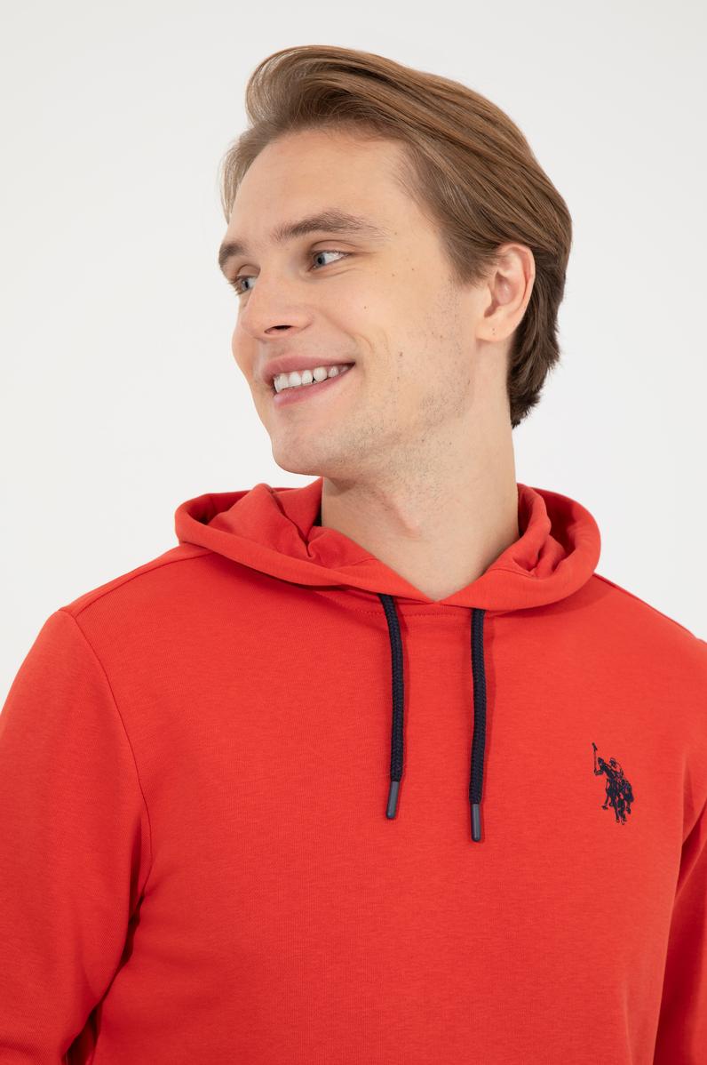 Erkek Kırmızı Basic Sweatshirt
