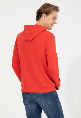 Erkek Kırmızı Basic Sweatshirt - 50261140098