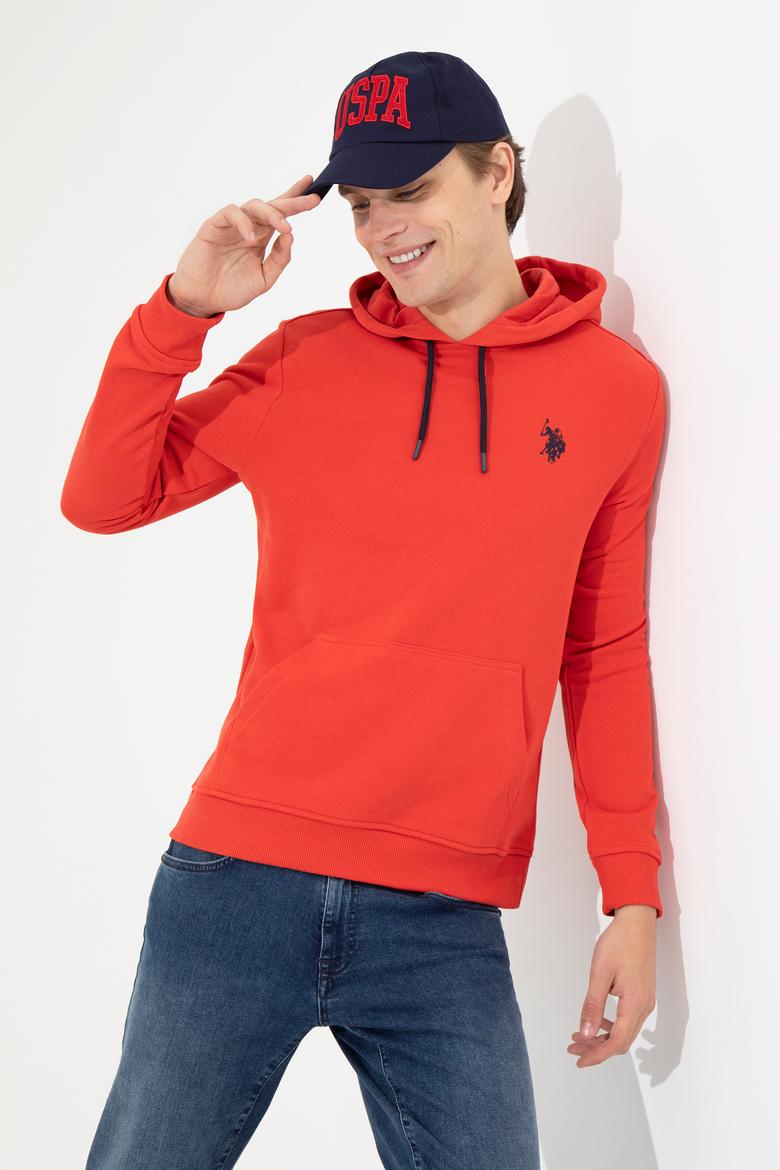 Erkek Kırmızı Basic Sweatshirt