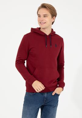 Erkek Bordo Basic Sweatshirt - 50261140108