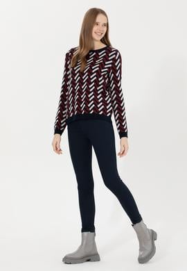 Kadın Lacivert Toothpick Fit Pantolon - 50262978001