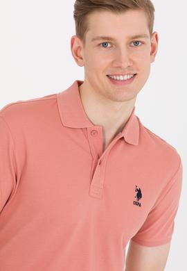 Erkek Pudra Basic Polo Yaka Tişört - 50264891071