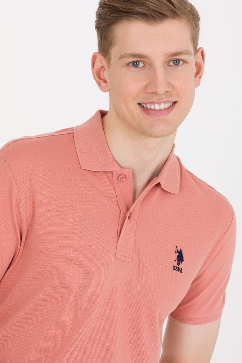 Erkek Pudra Basic Polo Yaka Tişört - 50264891071