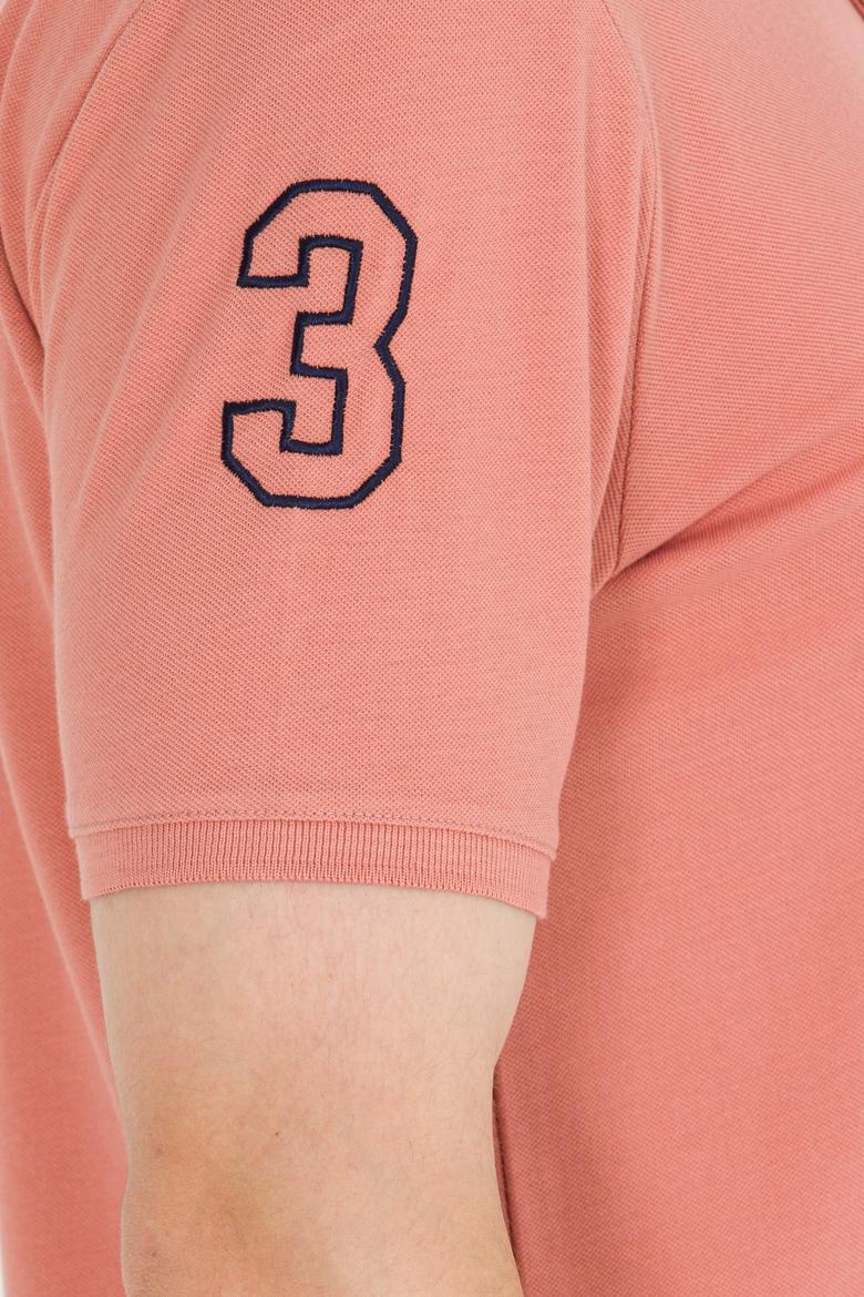 Erkek Pudra Basic Polo Yaka Tişört - 50264891071