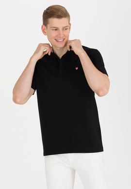 Erkek Siyah Hakim Yaka Tişört - 50264907039