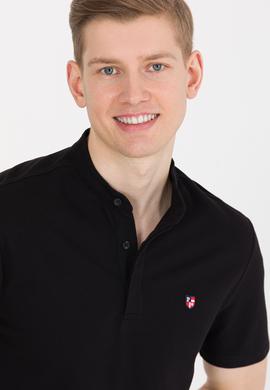 Erkek Siyah Hakim Yaka Tişört - 50264907039