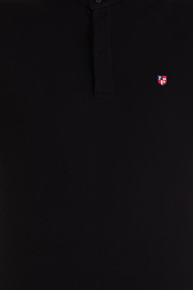 Erkek Siyah Hakim Yaka Tişört - 50264907039