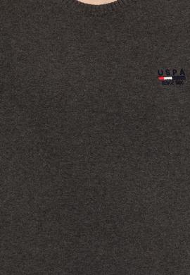 Erkek Antrasit Melanj Bisiklet Yaka Triko Kazak - 50268806006