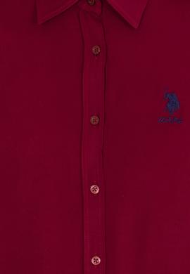 Kadın Vişne Uzun Kollu Gömlek - 50262295022