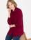 Kadın Vişne Uzun Kollu Gömlek