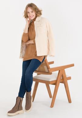 Kadın Camel Balıkçı Yaka Kazak - 50258080006