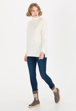 Kadın Krem Balıkçı Yaka Kazak - 50258080030