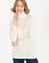Kadın Krem Balıkçı Yaka Kazak
