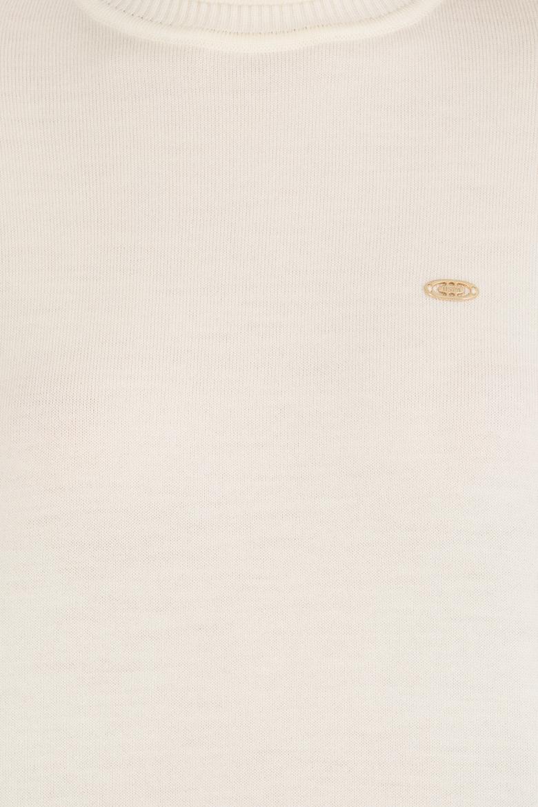 Kadın Krem Balıkçı Yaka Kazak - 50258080030