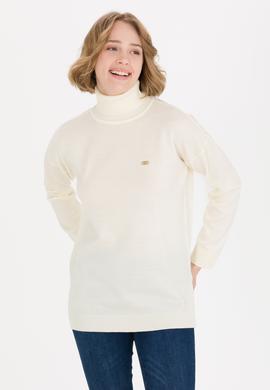 Kadın Krem Balıkçı Yaka Kazak - 50258080030