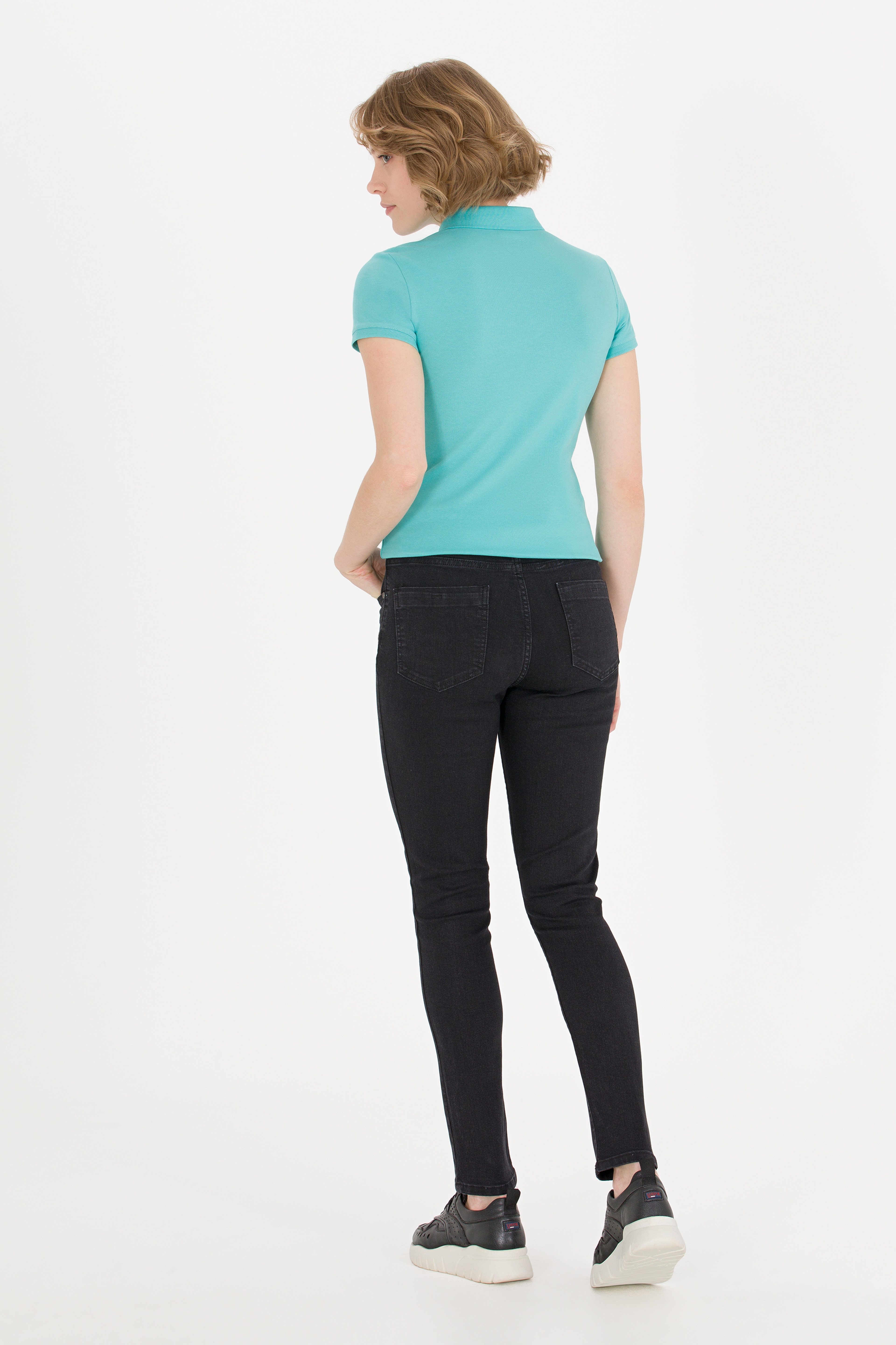 Kadın Siyah Toothpick Fit Jean Pantolon