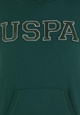 Kadın Yeşil Kapüşonlu Basic Sweatshirt - 50261254080