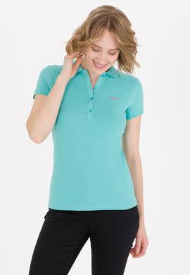 Kadın Mint Basic Polo Yaka Tişört - 50266348016