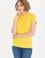 Kadın Sarı Basic Polo Yaka Tişört