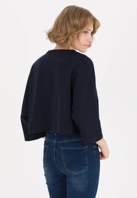 Kadın Lacivert Bisiklet Yaka Sweatshirt - 50254397005