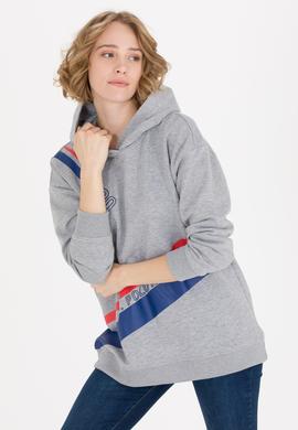 Kadın Gri Melanj Sweatshirt - 50256433005