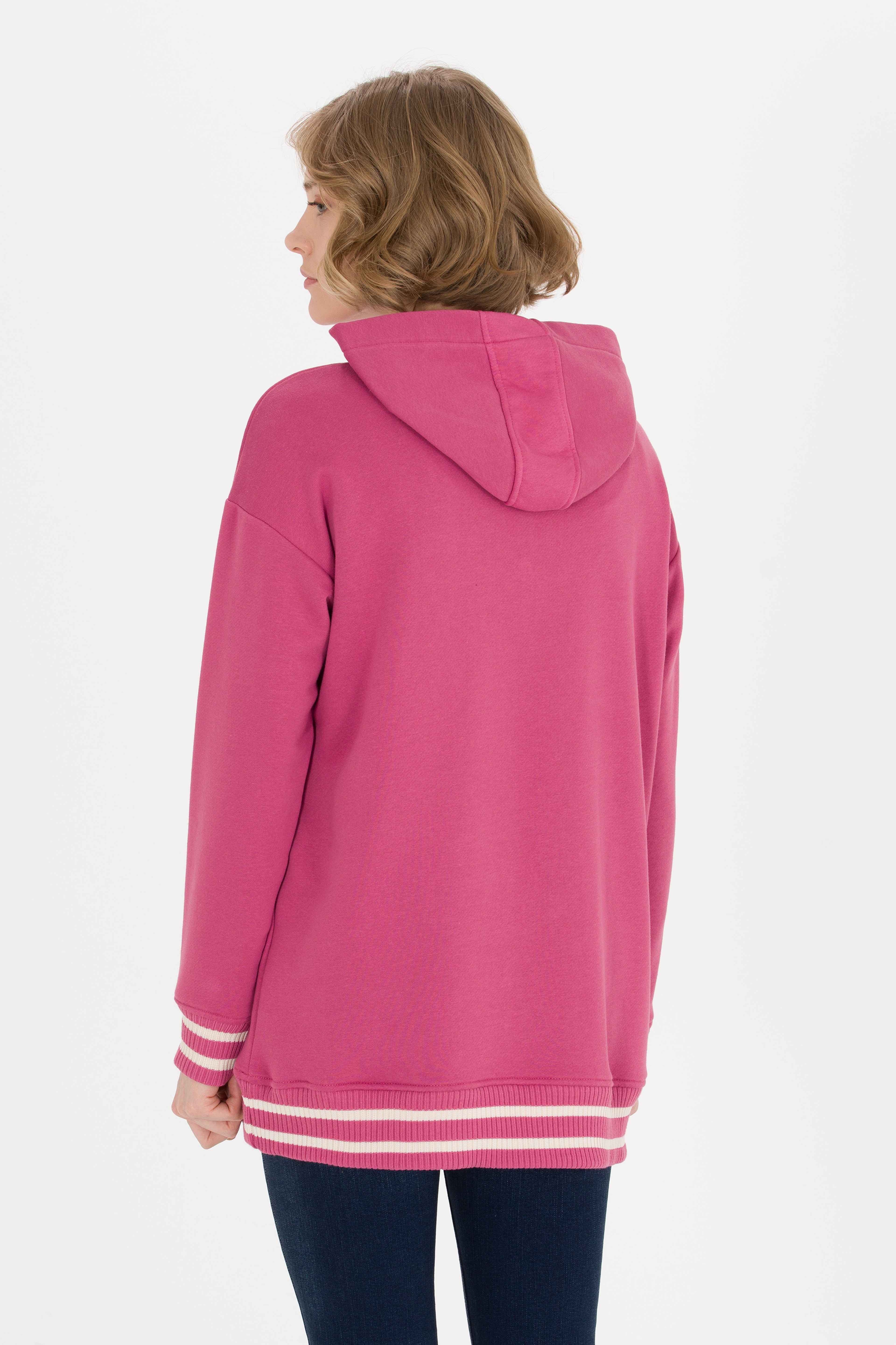 Kadın Pembe Sweatshirt - Image 5