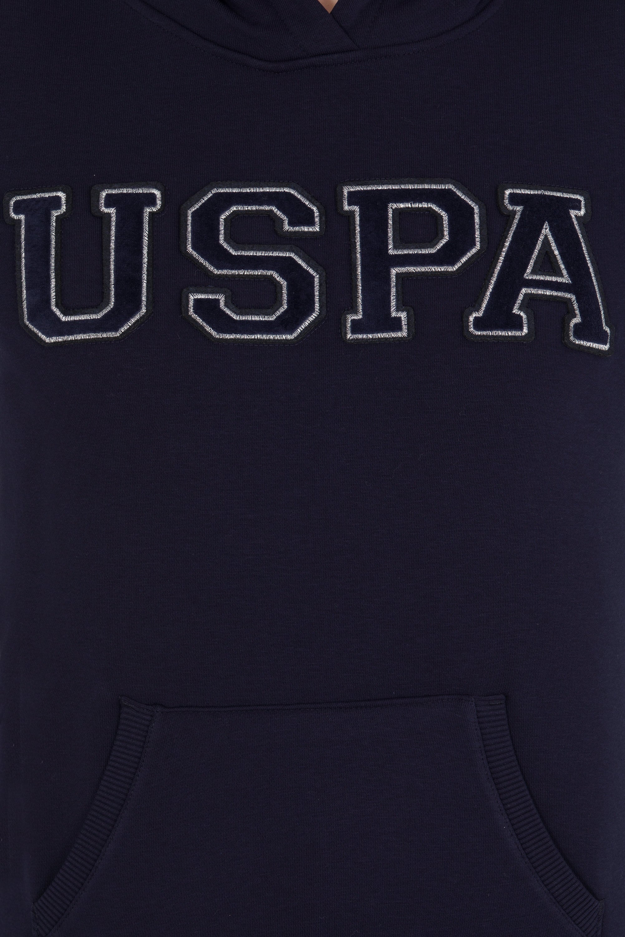 Kadın Lacivert Kapüşonlu Basic Sweatshirt
