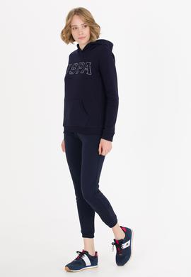 Kadın Lacivert Kapüşonlu Basic Sweatshirt - 50261254008