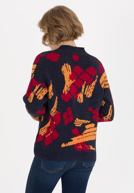 Kadın Lacivert Triko Hırka - 50256618004