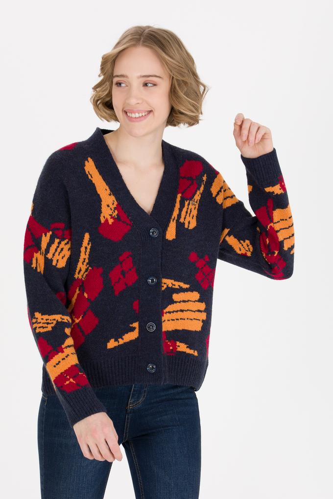 Kadın Lacivert Triko Hırka