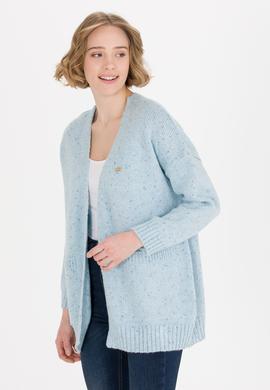 Kadın Mavi Triko Hırka - 50253227014