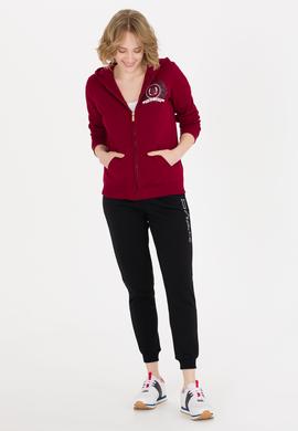 Kadın Vişne Fermuarlı Sweatshirt - 50254401011
