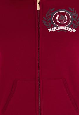 Kadın Vişne Fermuarlı Sweatshirt - 50254401011