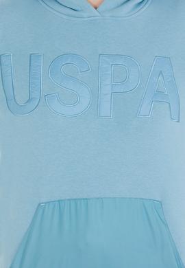 Kadın Mavi Kapüşonlu Sweatshirt - 50256250021