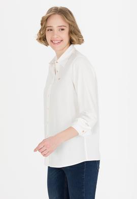 Kadın Ekru Uzun Kollu Gömlek - 50255305035