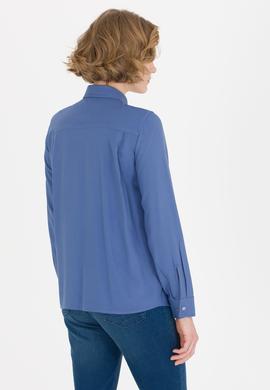 Kadın Lacivert Uzun Kollu Gömlek - 50255305043