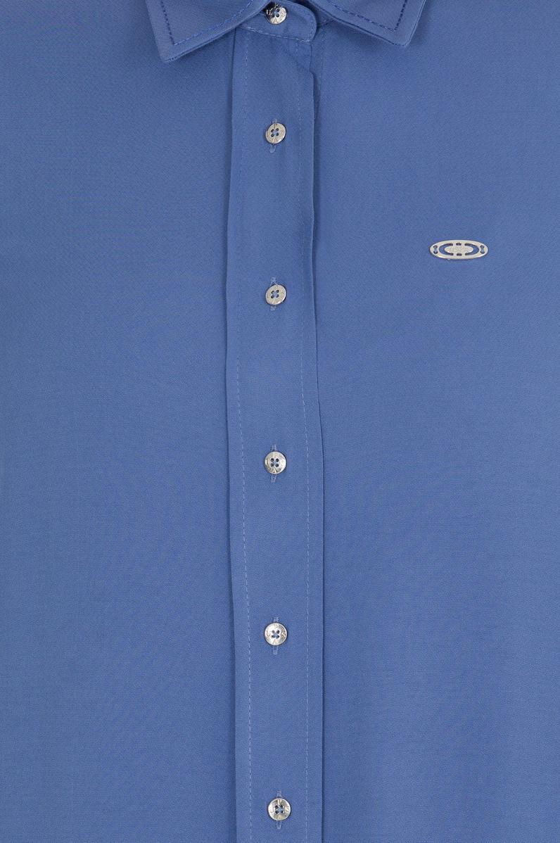 Kadın Lacivert Uzun Kollu Gömlek